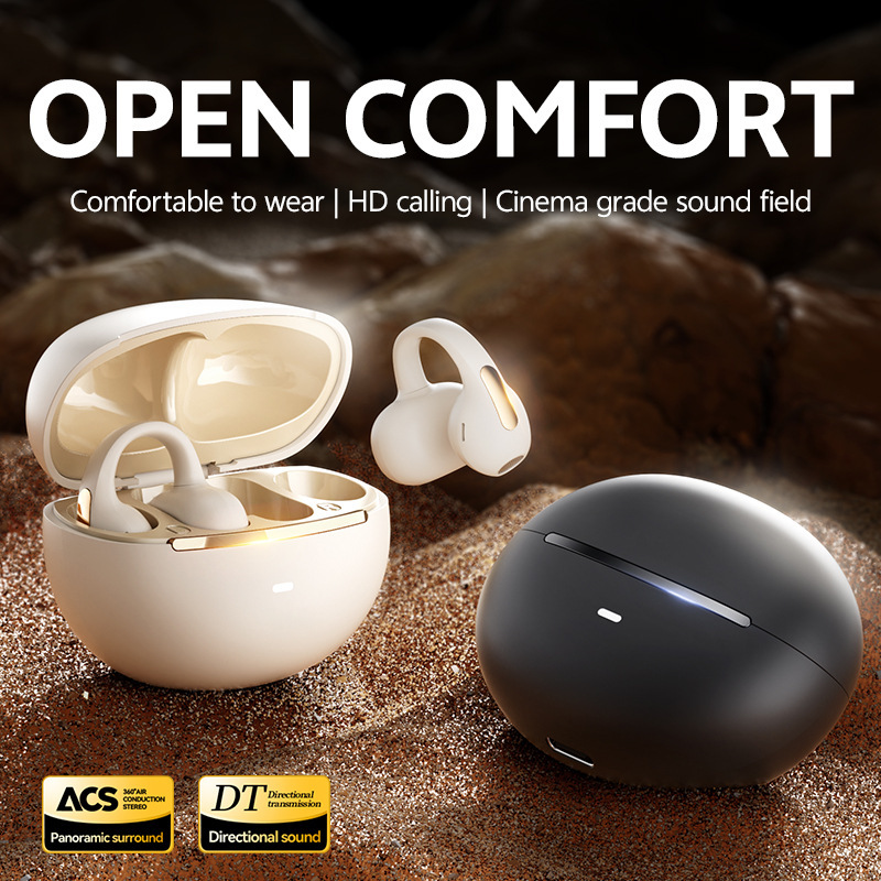 Ows Ear Clip Type M136 Running Anti-Falling Bluetooth Headset 5.4 Headset Huaqiangbei Noise Reduction Factory Direct Sale Ows Ear Clip Type M136 Running Anti-Falling Bluetooth Headset 5.4 Headset Huaqiangbei Noise Reduction Factory Direct Sale
