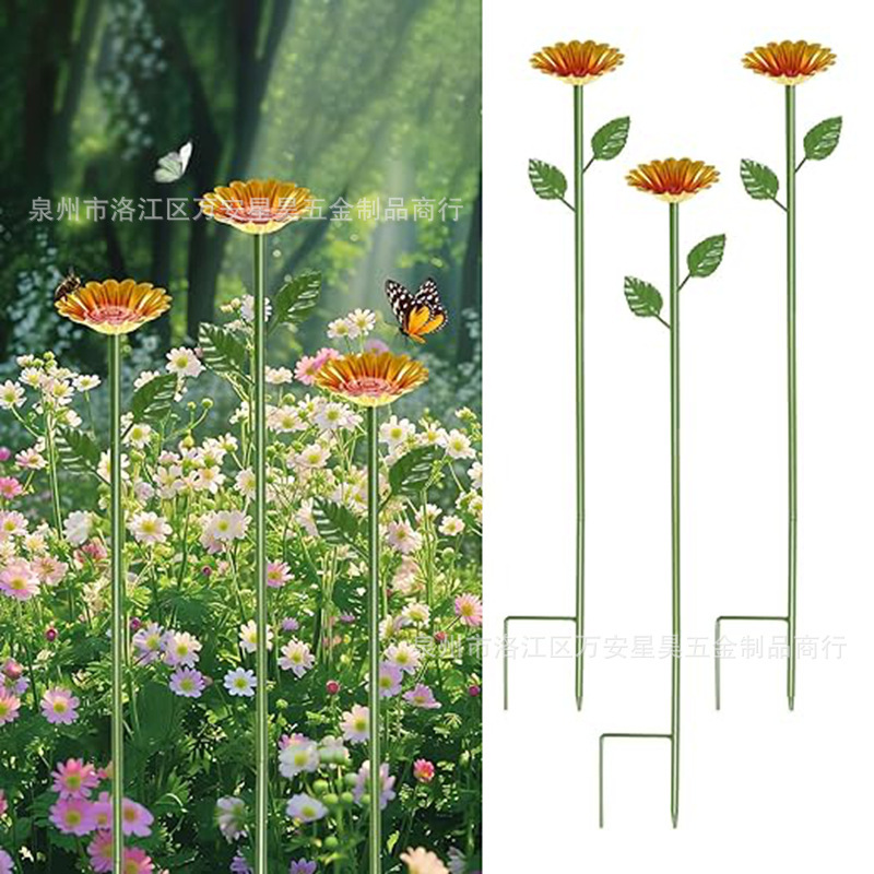 春の売れ筋屋外公園庭庭蜂の花給水器鉄製羊飼いフック吊りロッド地面プラグ防水|undefined