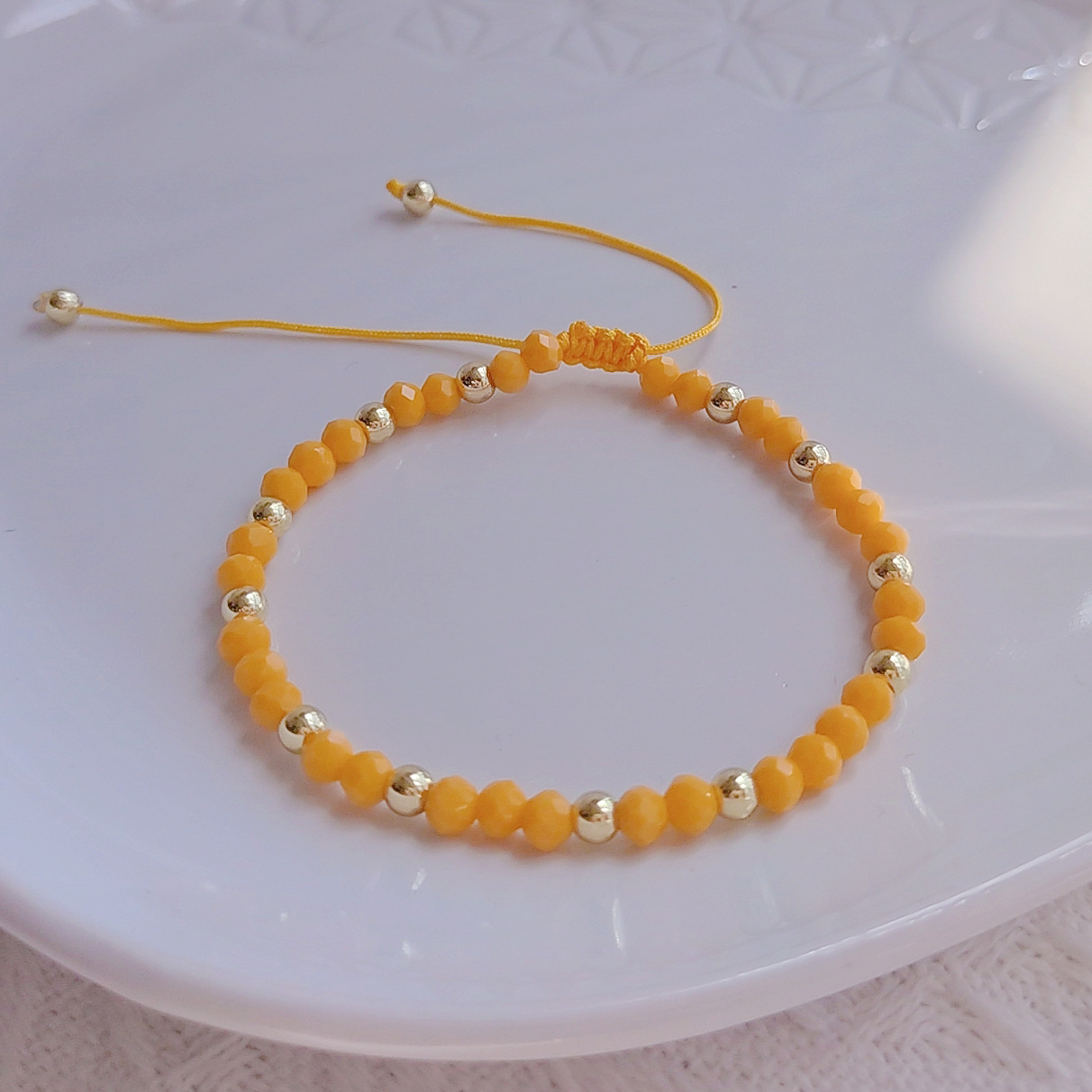 1 Piece Ethnic Style Multicolor Artificial Crystal Copper Knitting Plating Womenu0027S Bracelets