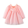 Spring dress with sleeves, children's small princess costume girl's to go out, long sleeve, western style, Korean style