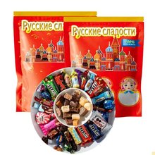 俄罗斯风味混合国产糖果太妃糖巧克力糖休闲零食食品   批发代发