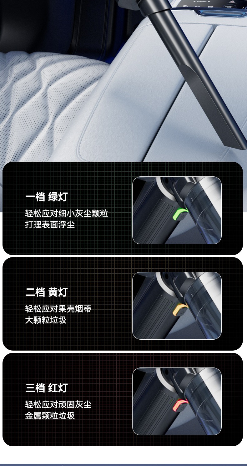 New Cross-Border Model of Portable Car Vacuum Cleaner for Both Car and Home Use, with Strong Suction, Rechargeable, Handheld, Wireless, and Brushless