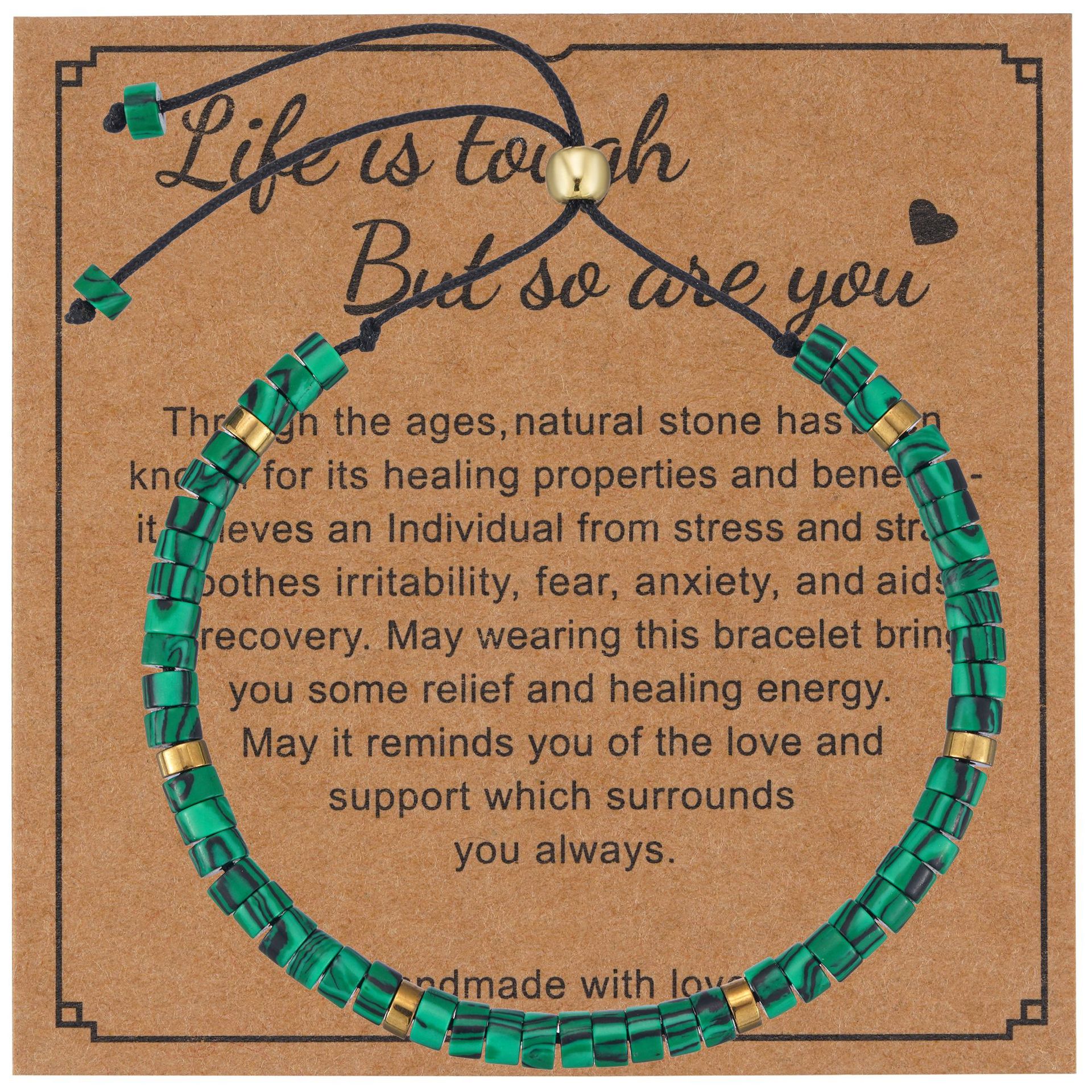 Cards malachite, bracelet