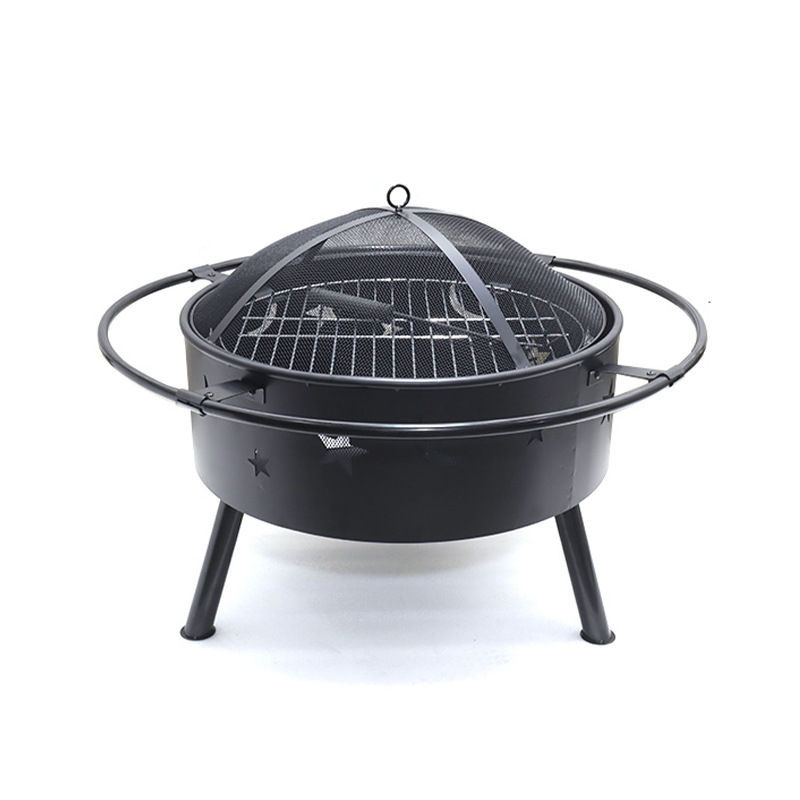 Comercio electrónico transfronterizo 2 - en - 1 calefacción parrilla camping al aire libre hoguera leña parrilla horno patio horno