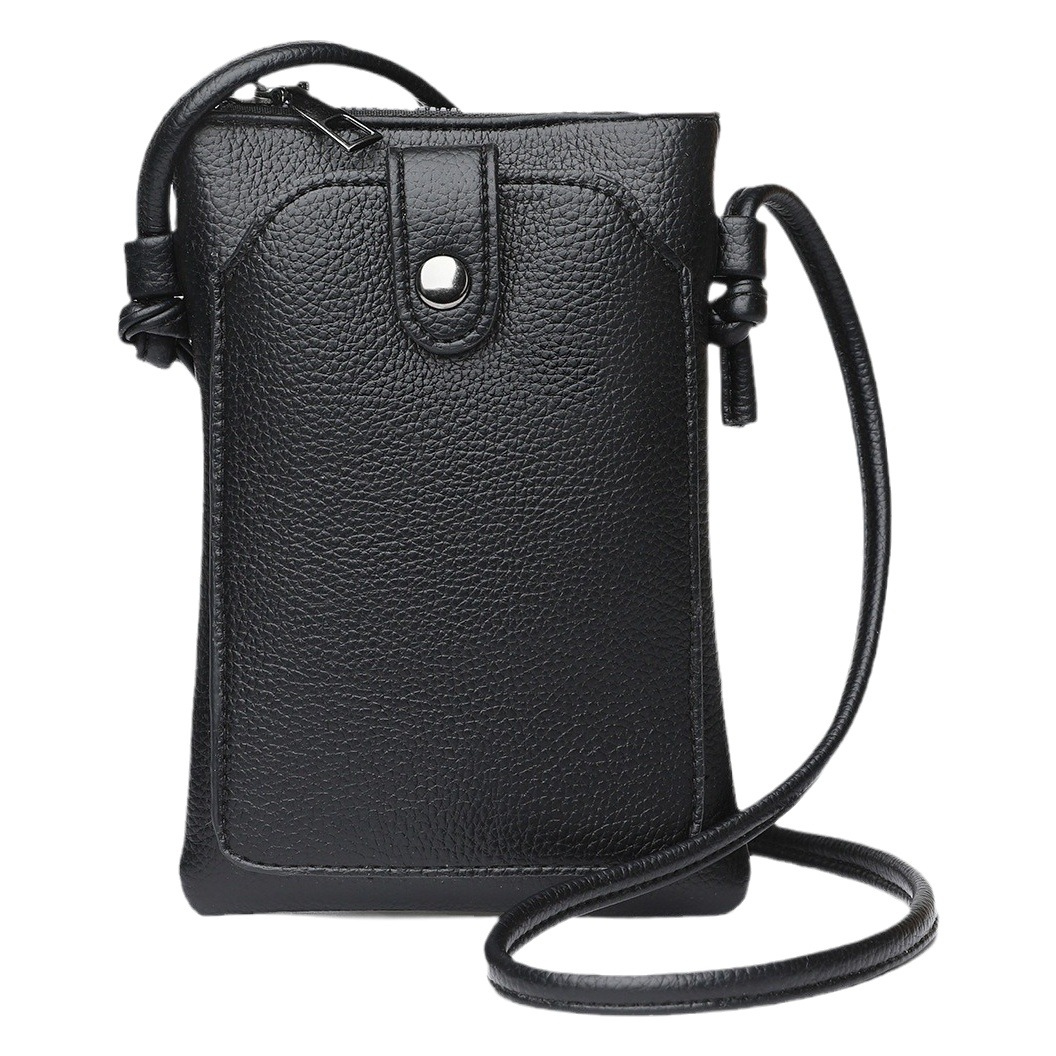 2026 New Model Solid Color Simple Style Portable Phone Bag Fashionable Trendy Mini Compact Versatile Crossbody Bag Coin Purse