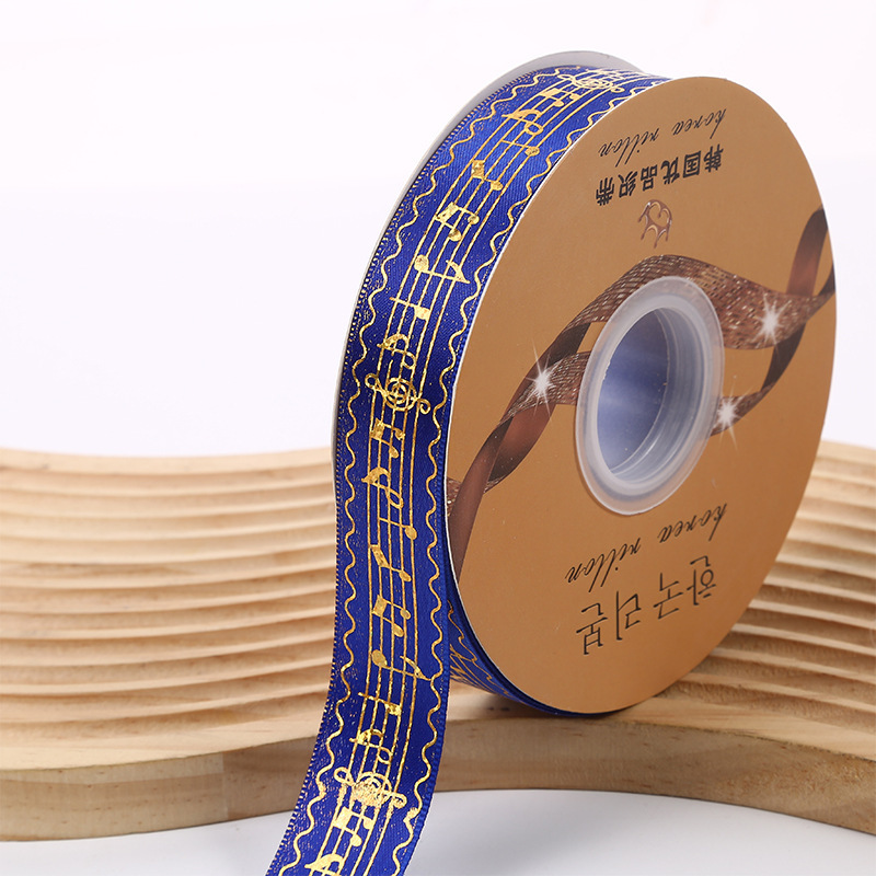 Bandeja de Bar cinta hecha a mano patrón de espectro de piano de oro láser nota caja de regalo cinta de embalaje cinta de fábrica al por mayor