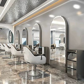 洗头床;美发镜台;美发椅