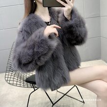 皮草外套女短款2023秋冬新款韩版修身显瘦时尚仿水貂毛大衣