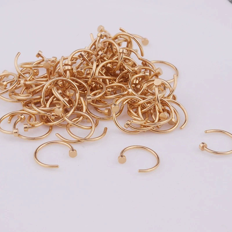Physiological nose piercing stainless steel, (Cross-border trading), simple and elegant design