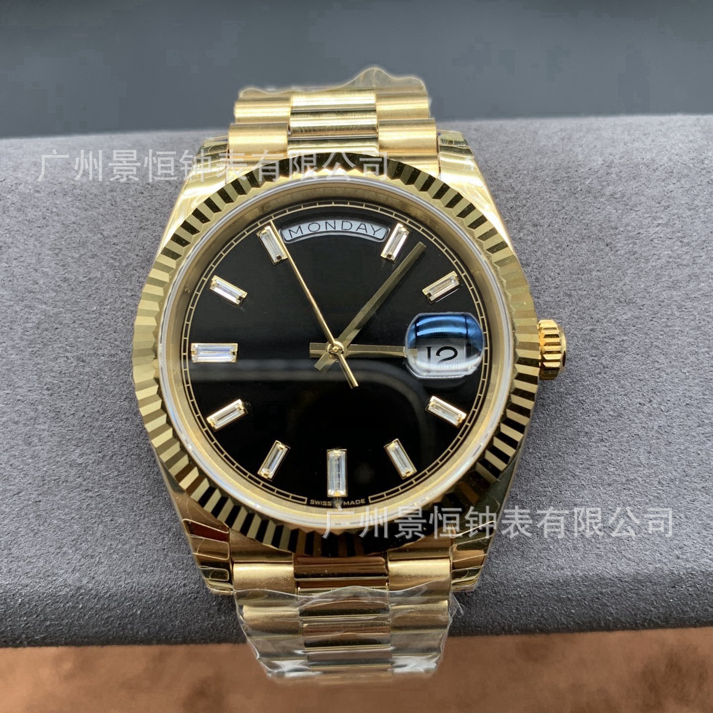 Log Dual Calendar Men's Mechanical Watch, Fully Automatic, Waterproof, High-End Feel, Men's Watch, Danny Road Men's Business Style