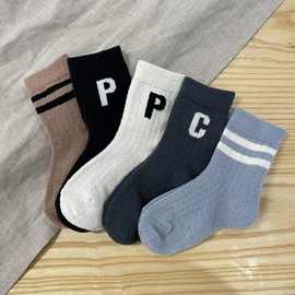 儿童袜子秋冬韩版羊羔绒保暖袜舒适中筒男孩女孩厚柔软无骨睡眠袜