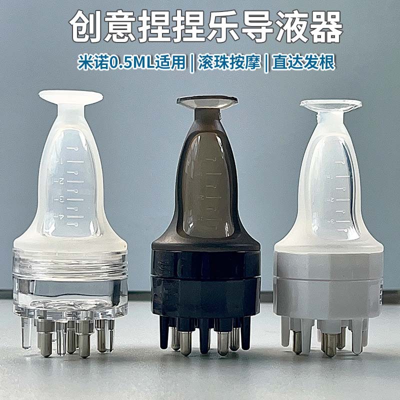 Essential Oil Roller Applicator for Scalp Massage and Serum Application Comb