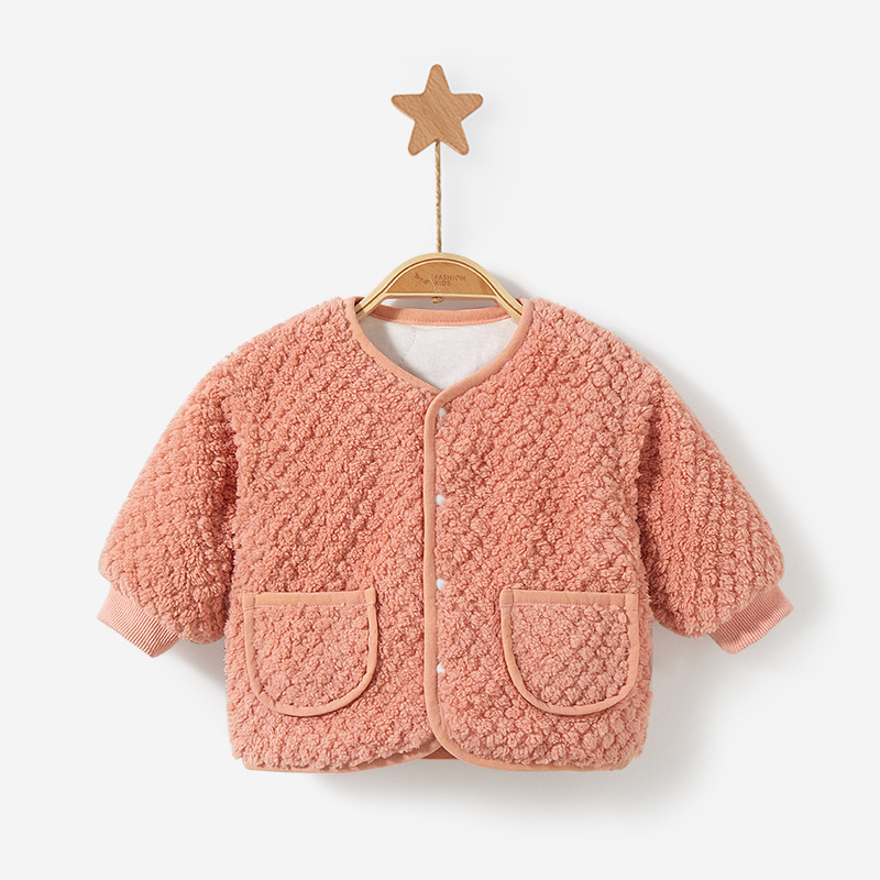 Abrigo para niños otoño e invierno Bebé acolchado Delgado desgaste exterior ropa de estilo occidental niños y niñas cardigan ropa de invierno Bebé cálido top