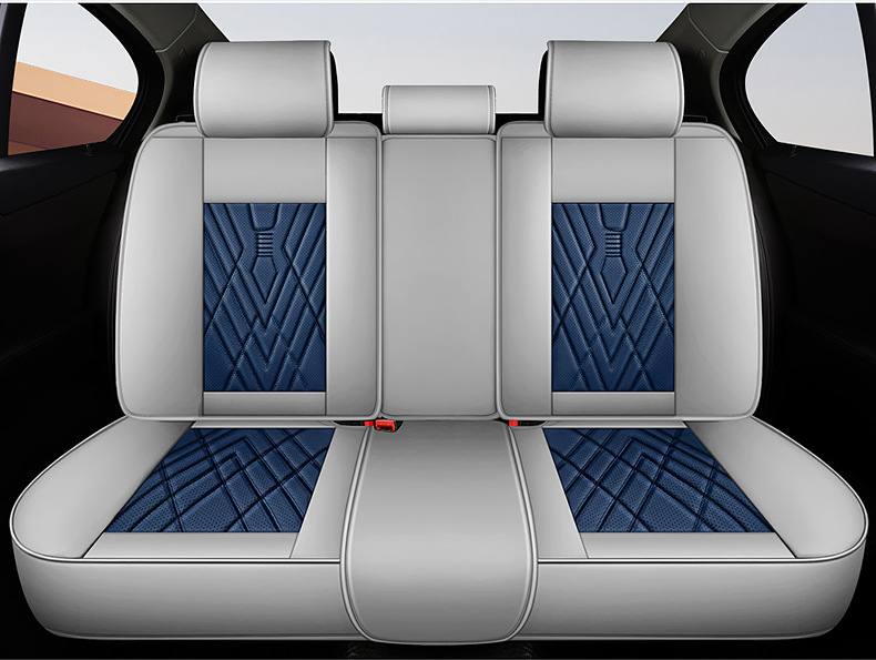 2023 new car seat cushion four seasons universal high-end delicate nappa leather full surround perforated breathable seat cover cushion