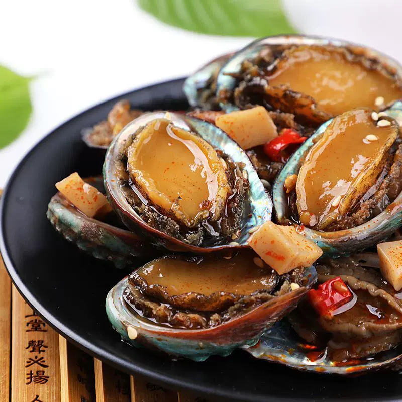 即食鲍鱼罐头开盖即食麻辣鲍鱼小海鲜熟食水产罐装125克工厂批发