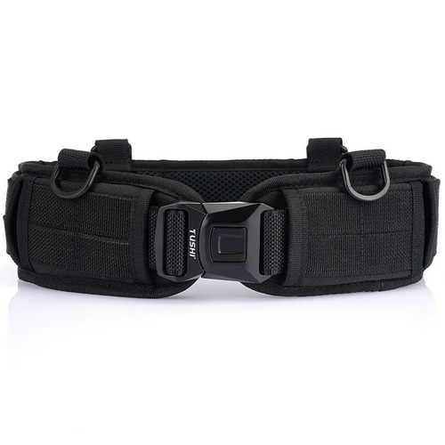 Outdoor tactical belt for men and women, multifunctional quick-drying buckle girdle training nylon canvas CS suit girdle belt