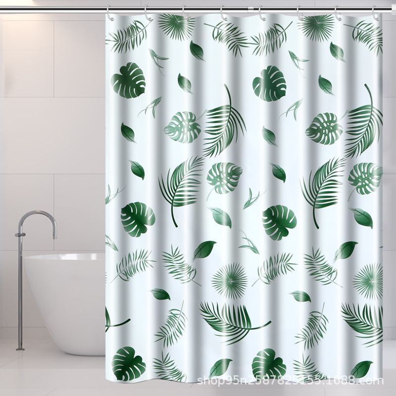 Manufacturer Wholesale Bathroom Shower Curtain, Bathroom Waterproof Curtain, Punch-Free, Mildew-Proof, Thickened Hanging Curtain, Shower Partition Curtain