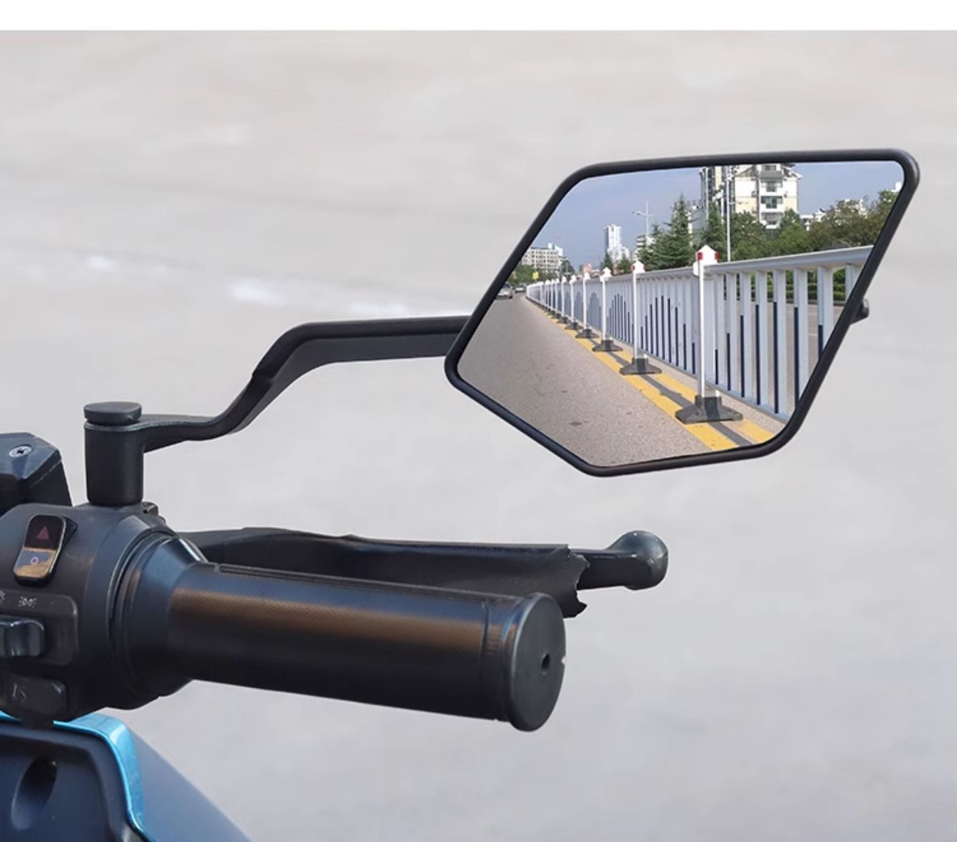 Electric Vehicle Modification New Model Fixed Wind Wing Rearview Mirror Universal Wide-Angle Reflector for Niu 9 and Extreme Core