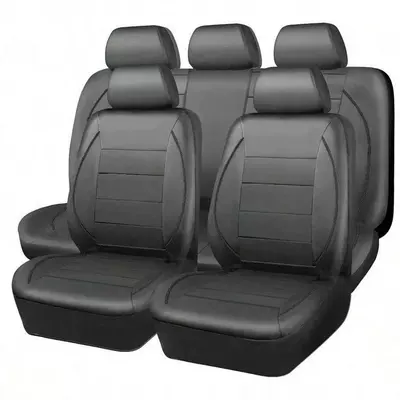 Universal seat cover — Export to Europe and America - black-line-2-piece-set-single-seat