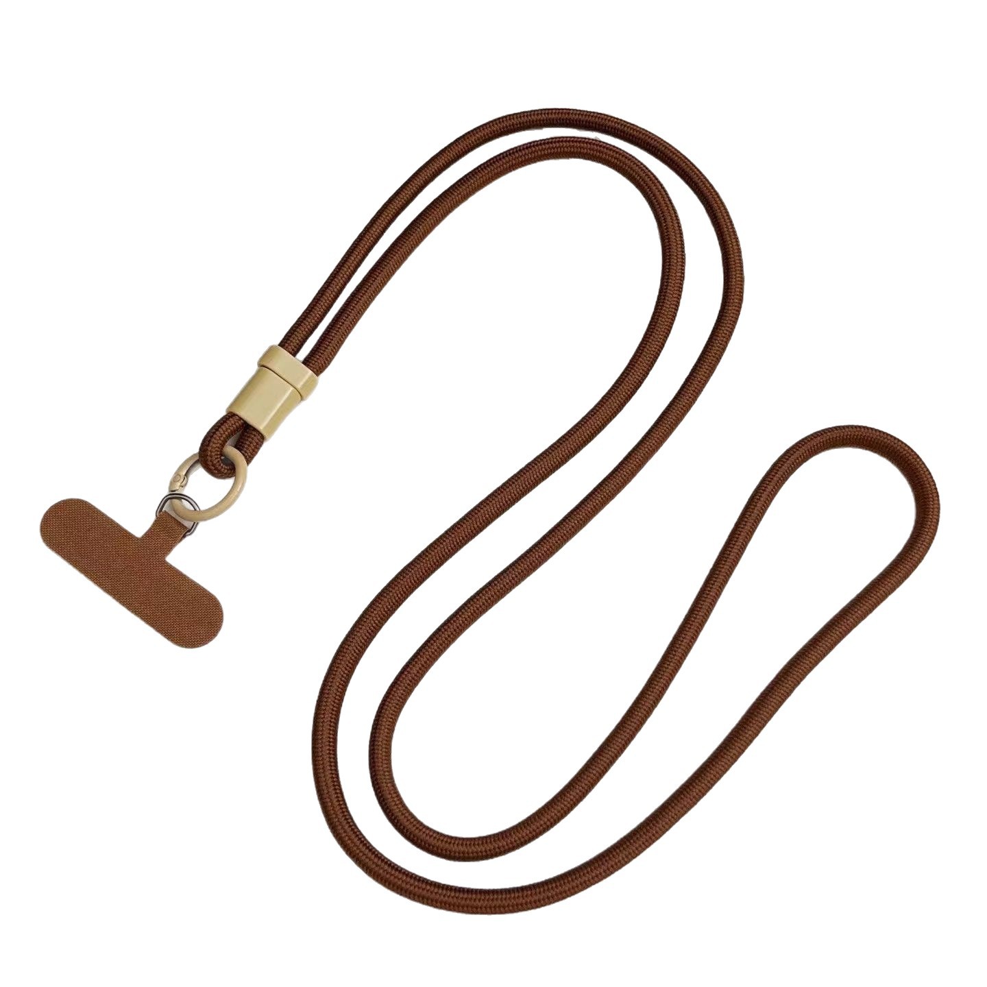 Cerradura ajustable, color sólido, cordón para teléfono móvil, mensajero, cuello colgante, cuerda de nailon de doble uso, tejido fuerte, duradero, anti-pérdida y anti-caída
