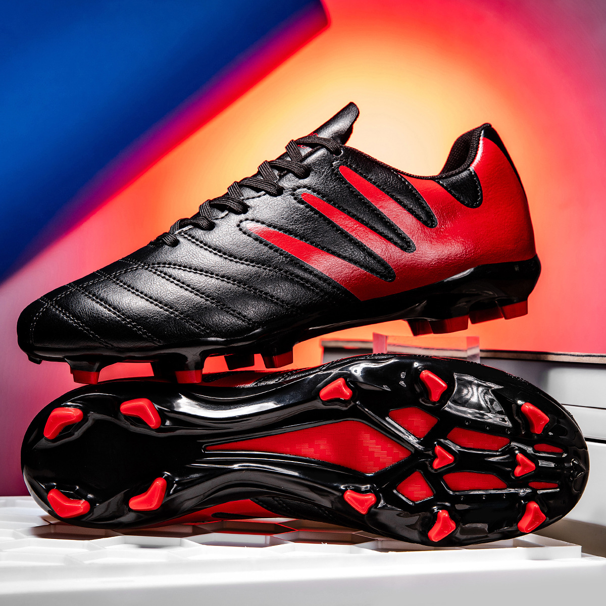 ShoeGlobe Cross-Border New Low-Top Football For Men Women Youth AG Long And Short Spikes Outdoor Sports Professional Competition_voghion.com