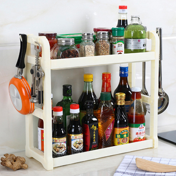 調味料棚キッチン棚テーブル油塩渍け酢収納狭いコーナー調味料棚家庭用小型|undefined