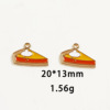 [Thanksgiving accessories] Turkey pumpkin cake mushroom alloy accessories pendant key buckle necklace