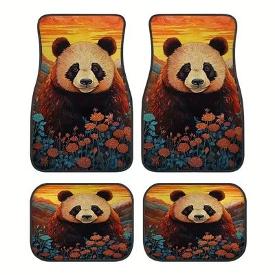 Dirt-Resistant, Wear-Resistant, Anti-Scratch Mats, Avtomobil döşəmə paspasları - x-car-floor-mat-20-3344cm-crystal-velvet-dot-plastic-bottom-two-piece-pack