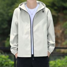 夹克外套新款休闲连帽冲锋衣男士潮流软壳户外服外套