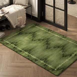 Retro High-End Entrance Door Floor Mats, Stain-Resistant, No-Wash, Non-Slip Living Room Carpet Door Mats, Entrance Door Household Foot Mats