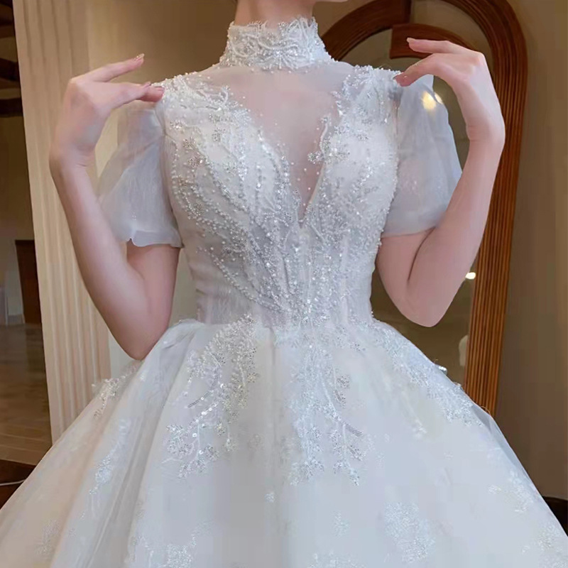 [Qianxue] Wedding dress 2026 new French style bride white…
