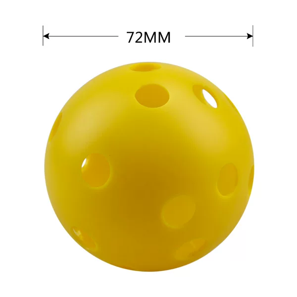 72mm Microsoft 26 Hole Indoor Peak Ball PE Injection Molding 23g Weifu Ball Floor Ball Hole Practice Ball Children Play
