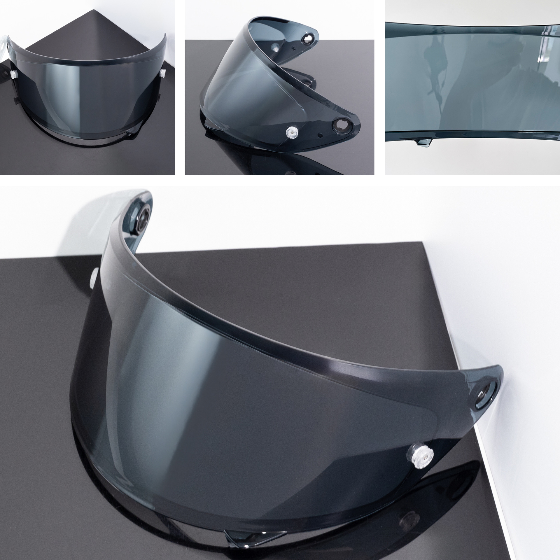Motorcycle helmet visor compatible with HJ35 Rpha 1N, RPHA 1, RPHA 1 V2 Carbon helmets