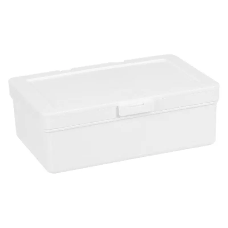 Cross-border unprinted card-exporting account material dust-proof storage desktop stationery storage box pure white flip-top storage wholesale
