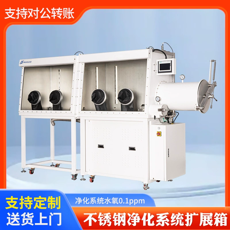 Система очистки перчаточный ящик Лаборатория с той же стороны двойной расширяемый ящик безводный бескислородный вакуумный перчаточный ящик из нержавеющей стали