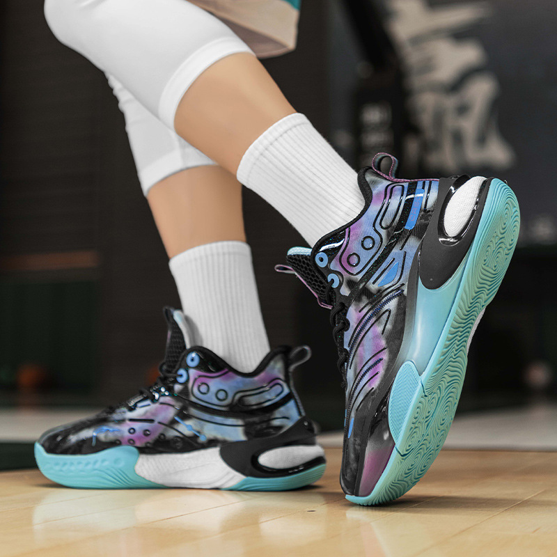 2024 verano nuevo suela gruesa resistente al desgaste zapatos de baloncesto casuales zapatos deportivos de baloncesto para hombres