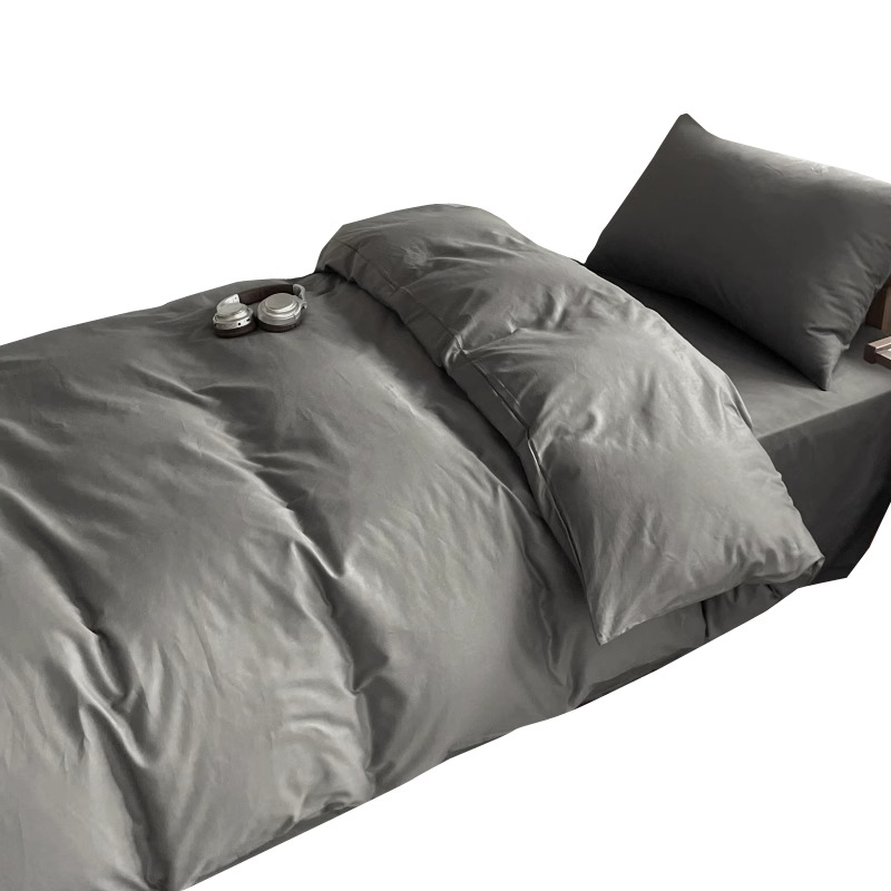 Verano de algodón simple cama de estudiante traje de tres piezas de algodón 2025 nuevo dormitorio individual funda de edredón traje de cuatro piezas