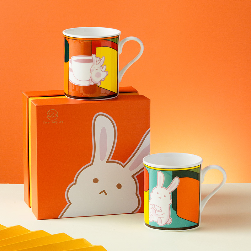 Eventos de la compañía Regalo de mano Taza de cerámica personalizada Logo patrón PR de negocios Regalo de menú Reunión