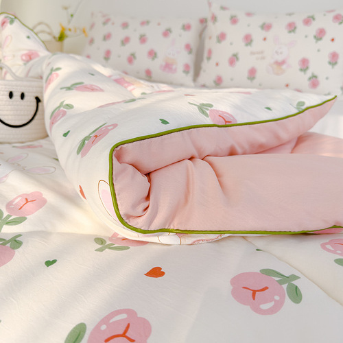 A Class Maternal and Child Grade Soy Fiber Spring and Autumn Quilt Core Washable Thick Warm Winter Quilt for Children and Babies Wholesale
