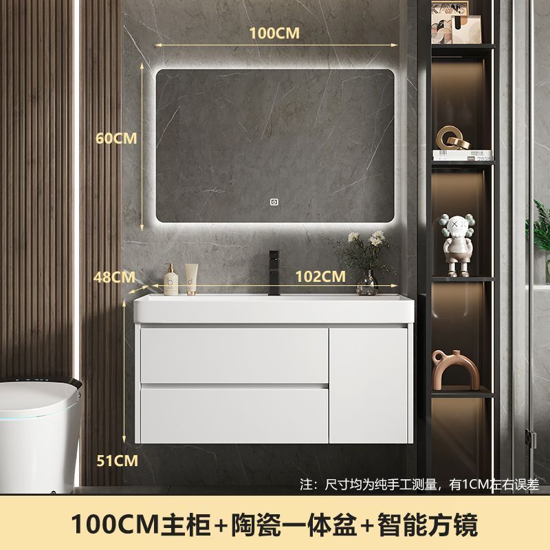 陶瓷一体盆卫生间洗手洗脸盆柜组合小户型浴室柜组合面盆洗漱台盆|undefined