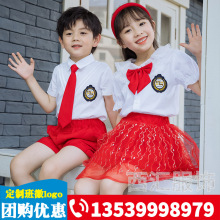 甜美可爱六一儿童表演服套装影楼摄影服中大童红幼儿园毕业照服装