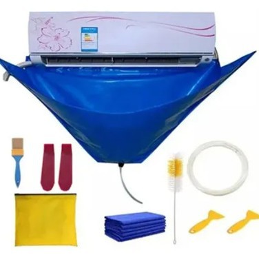 Funda de limpieza para aire acondicionado Jinbao, herramientas de limpieza para aire acondicionado, juego completo de limpieza, bolsa de recolección de agua para limpieza completa. image 15