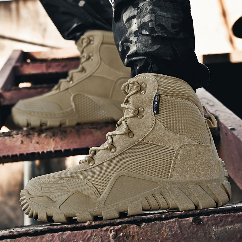 2025 botas tácticas transfronterizas botas militares al aire libre botas de montaña hombre botas de montaña fábrica directa botas del desierto