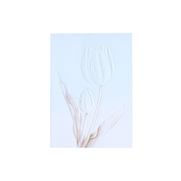 Creative business relief flowers festival greeting card