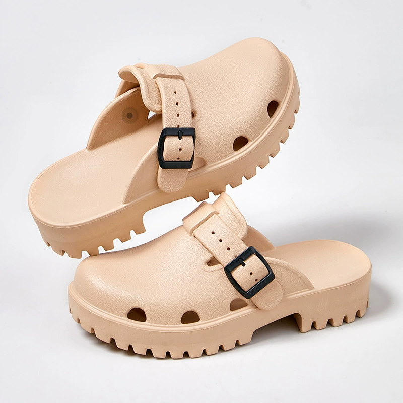 Новинка 2025 года, тапочки Dongdong, женская верхняя одежда, модные тапочки Baotou на толстой подошве, самая популярная подходящая для садовой обуви, торги на открытом воздухе