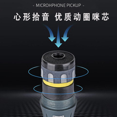 Cross-border PG48 PG58 wired dynamic microphone home KTV conference microphone telescopic speaker karaoke microphone