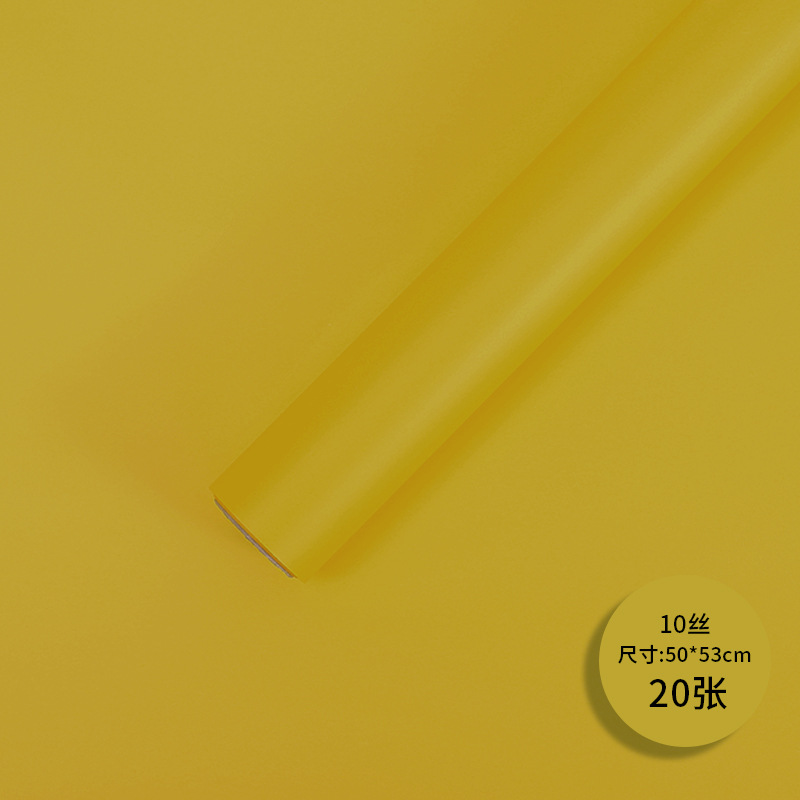 Red popular 10 seda coreana papel de estilo amor mate niebla papel esmaltado espesado impermeable duro florista de papel de envoltura
