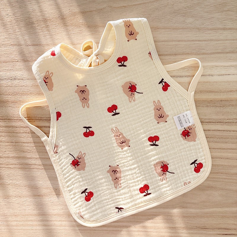 Babecera de algodón para bebés y bebés, toalla de saliva impermeable, toalla de almohadilla de leche anti-vomitación, bolsillo de comida, otoño y invierno