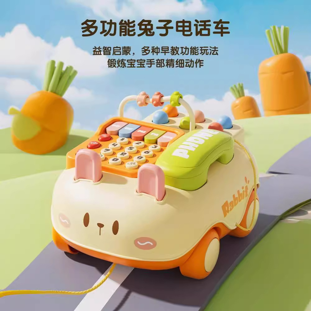 儿童电话机玩具益智仿真座机2一3女孩儿蒙氏早教0一1岁宝宝男孩子