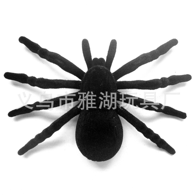 Halloween flocking Spider ghost festival decoration Spider super realistic toy spider Halloween short plush Spider Halloween flocking Spider ghost festival decoration Spider super realistic toy spider Halloween short plush Spider